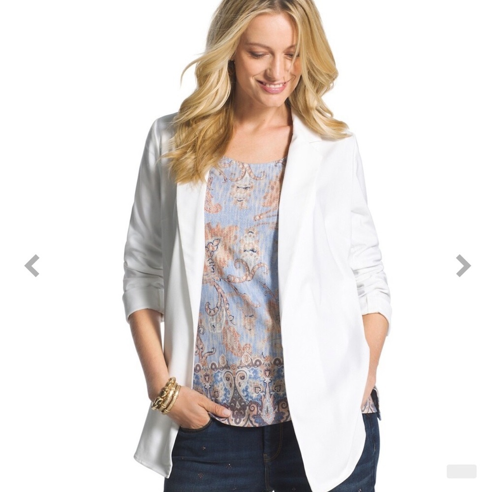 14.Chicos White Blazer